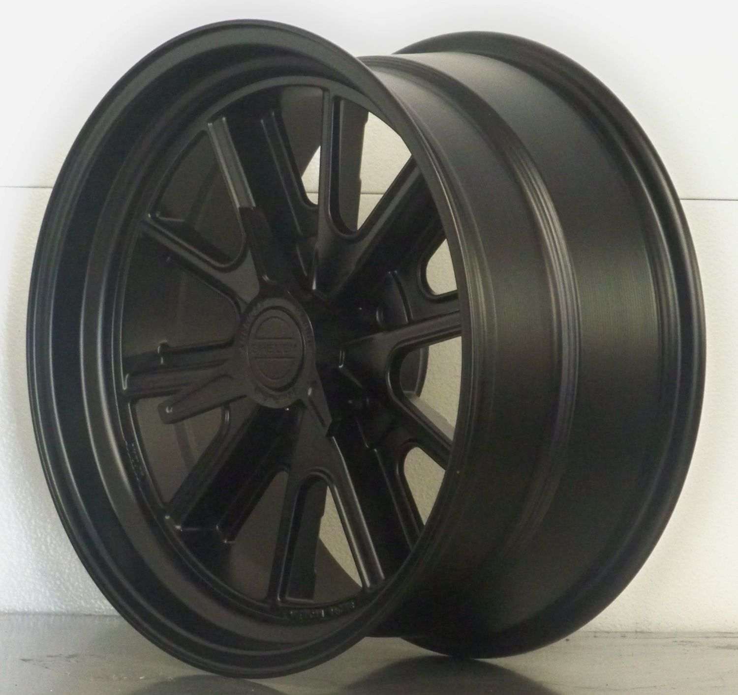 18s set of 4 427 Shelby 5 lug BLACK for 67-73
